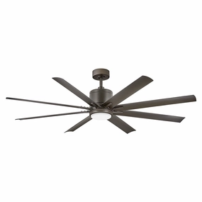 Vantage 66" LED Smart Fan Metallic Matte Bronze outdoor exterior fans for patio cooling