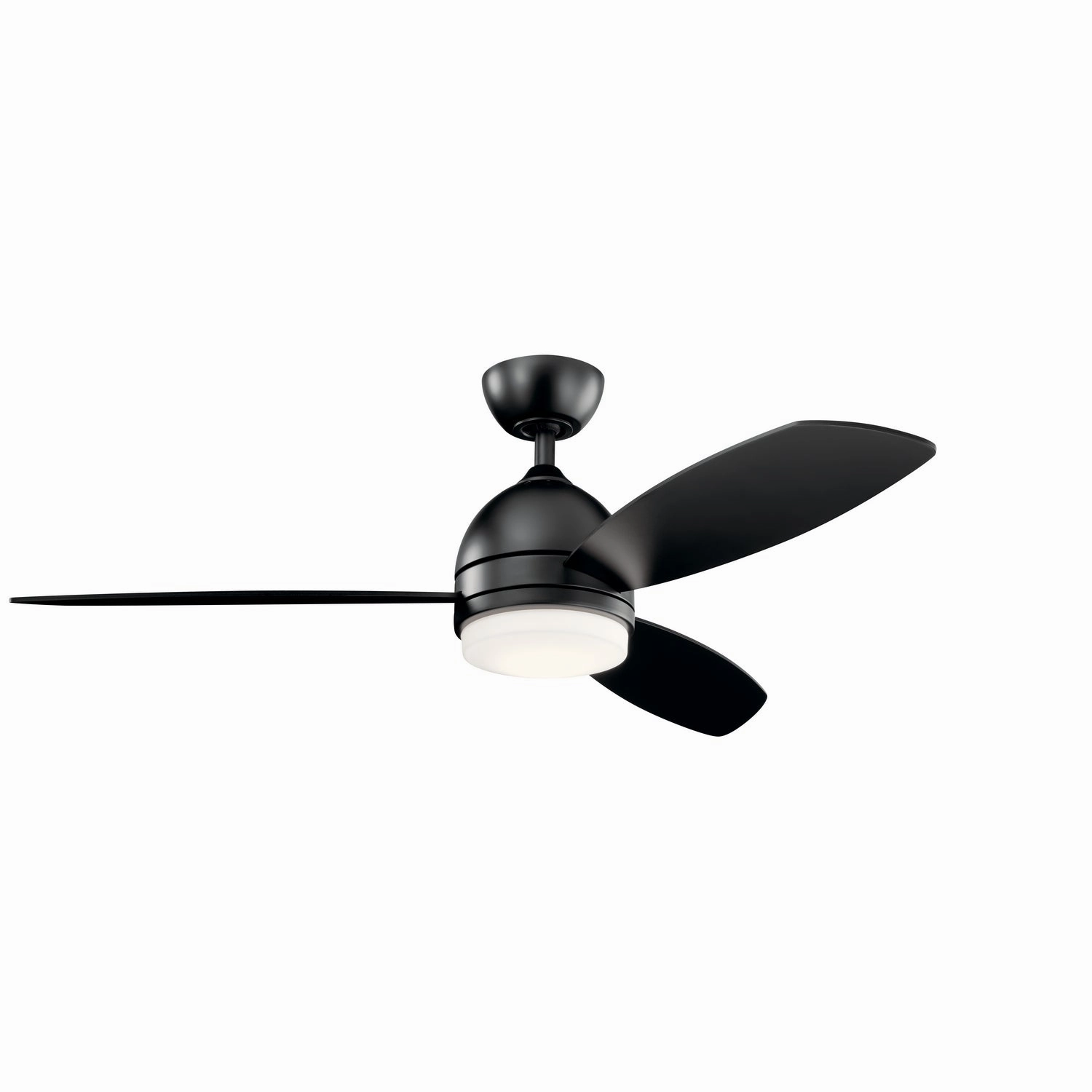 Vassar 52"Ceiling Fan Satin Black compact medium fans for desks and counters
