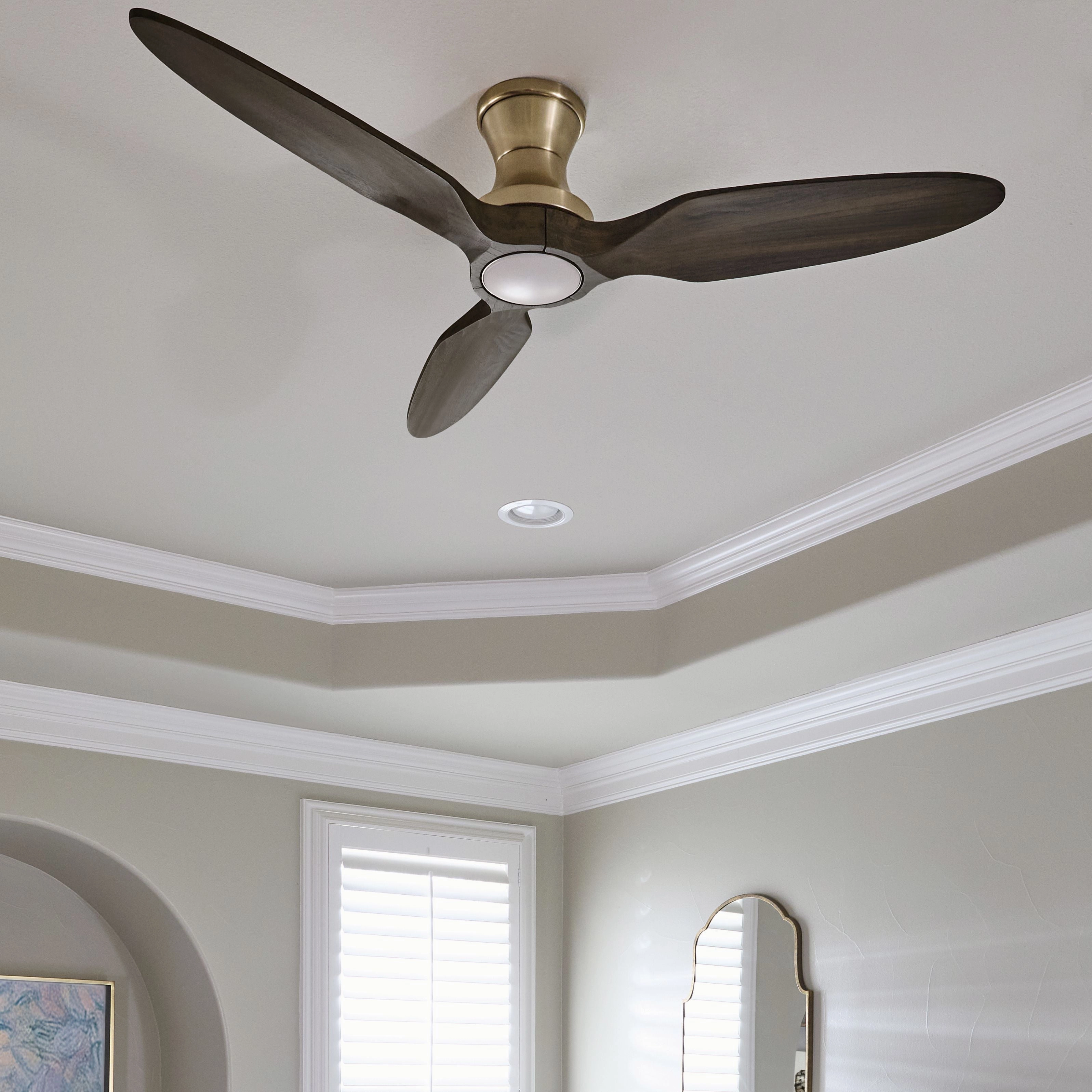 Veleta 56" Ceiling Fan Aged Brass