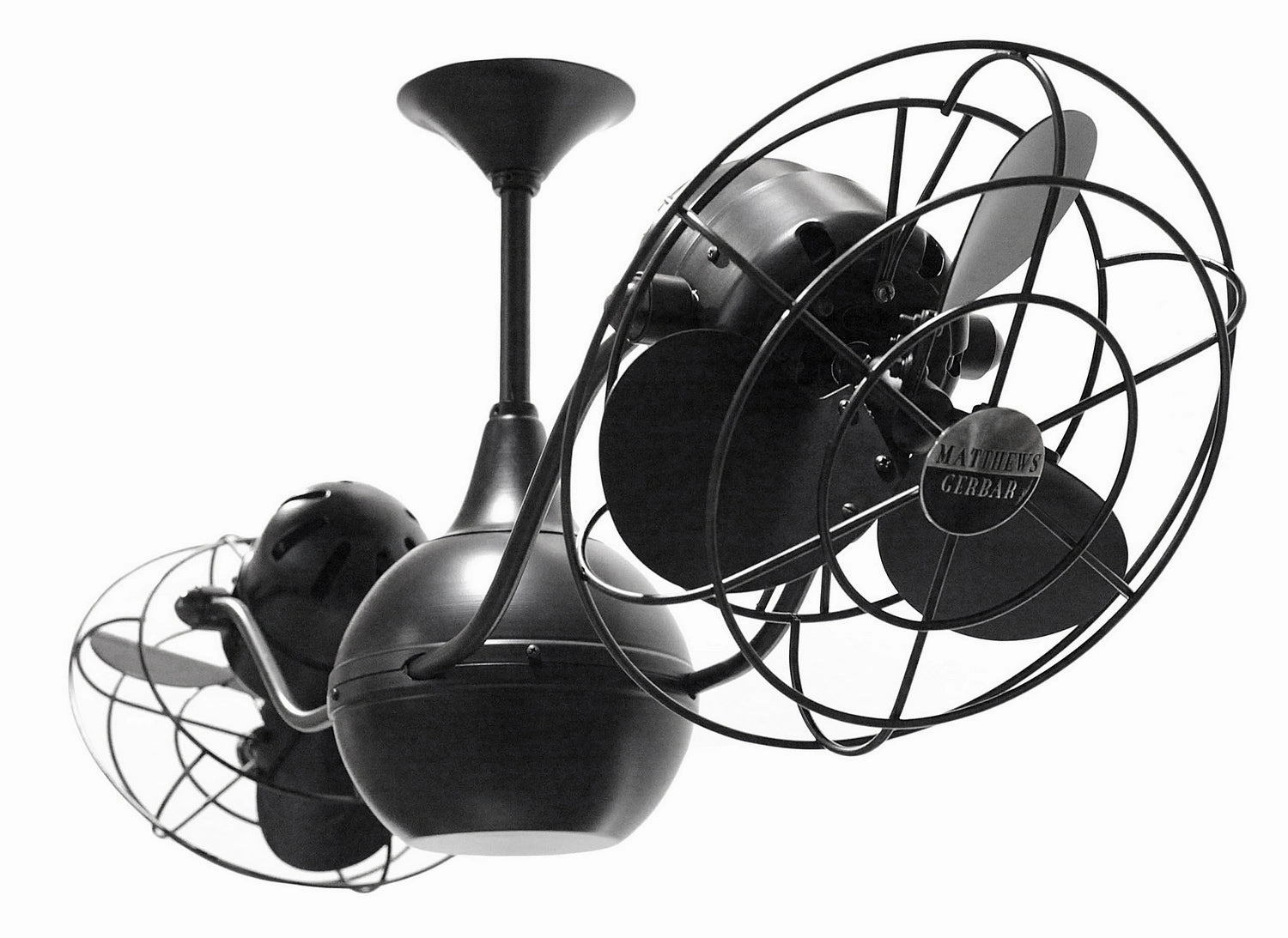 Vent-Bettina 42"Ceiling Fan Matte Black quiet small fans for desk or nightstand