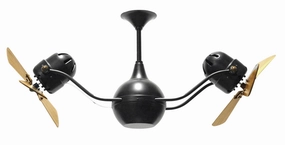 Vent-Bettina 42"Ceiling Fan Matte Black quiet small fans for desk or nightstand
