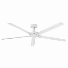Vento 60" Smart Fan Matte White outdoor exterior fans for patio cooling