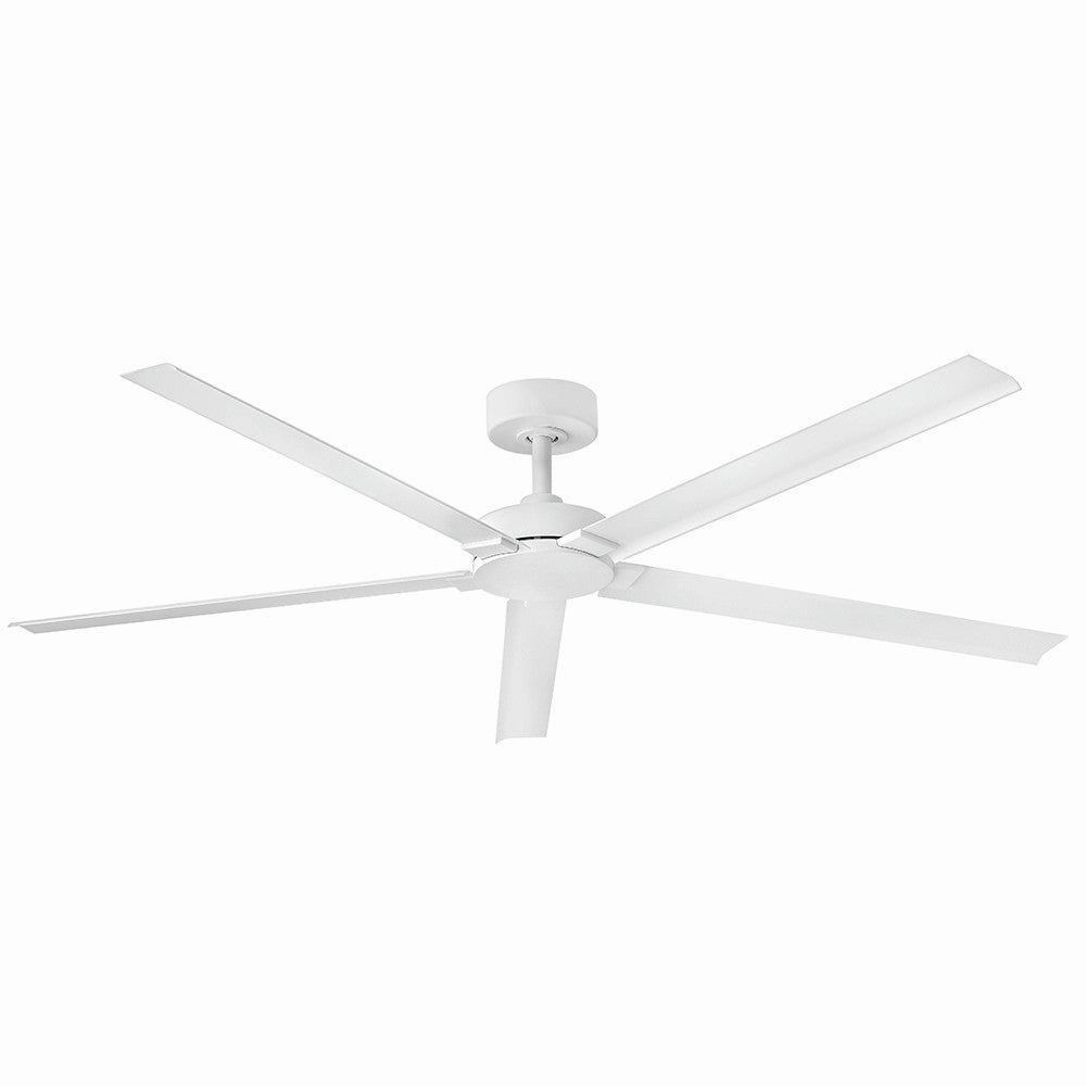 Vento 60" Smart Fan Matte White outdoor exterior fans for patio cooling
