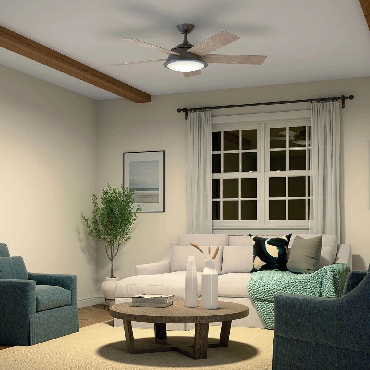 Verdi 56"Ceiling Fan Anvil Iron