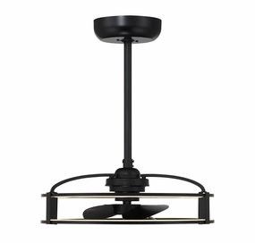 Vesta LED Fan D'Lier Matte Black portable electric fans for dorm rooms