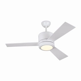 Vision 42"Ceiling Fan Matte White best small fans for home and travel