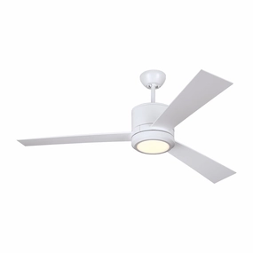 Vision 52" Ceiling Fan Matte White medium size fans for home ventilation