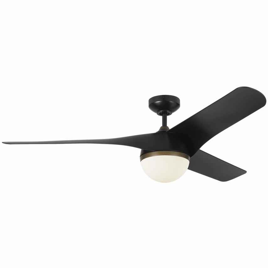 Visual Comfort Akova 56" Indoor/Outdoor DC Ceiling Fan with 20W LED Light plus Remote