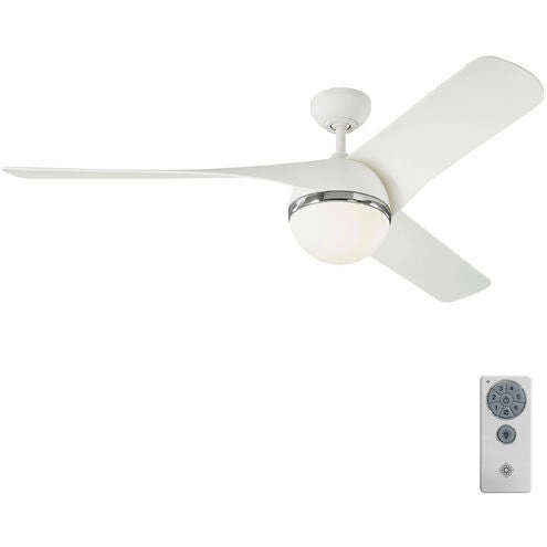 Visual Comfort Akova 56" Indoor/Outdoor DC Ceiling Fan with 20W LED Light plus Remote