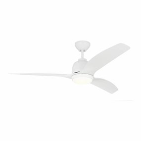 Visual Comfort Avila Coastal Marine Grade 54" Outdoor Ceiling Fan with 16W LED and Remote outdoor fans store with multiple collections