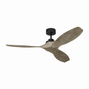 Visual Comfort Fan Collins Smart DC Ceiling Fan with Carved Wood Bladeas and Remote Control outdoor fans store with multiple collections