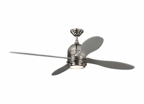 Visual Comfort Fan Metrograph 56 | Indoor Ceiling Fan with 20W LED & Handheld Remote low-noise indoor fans for peaceful settings