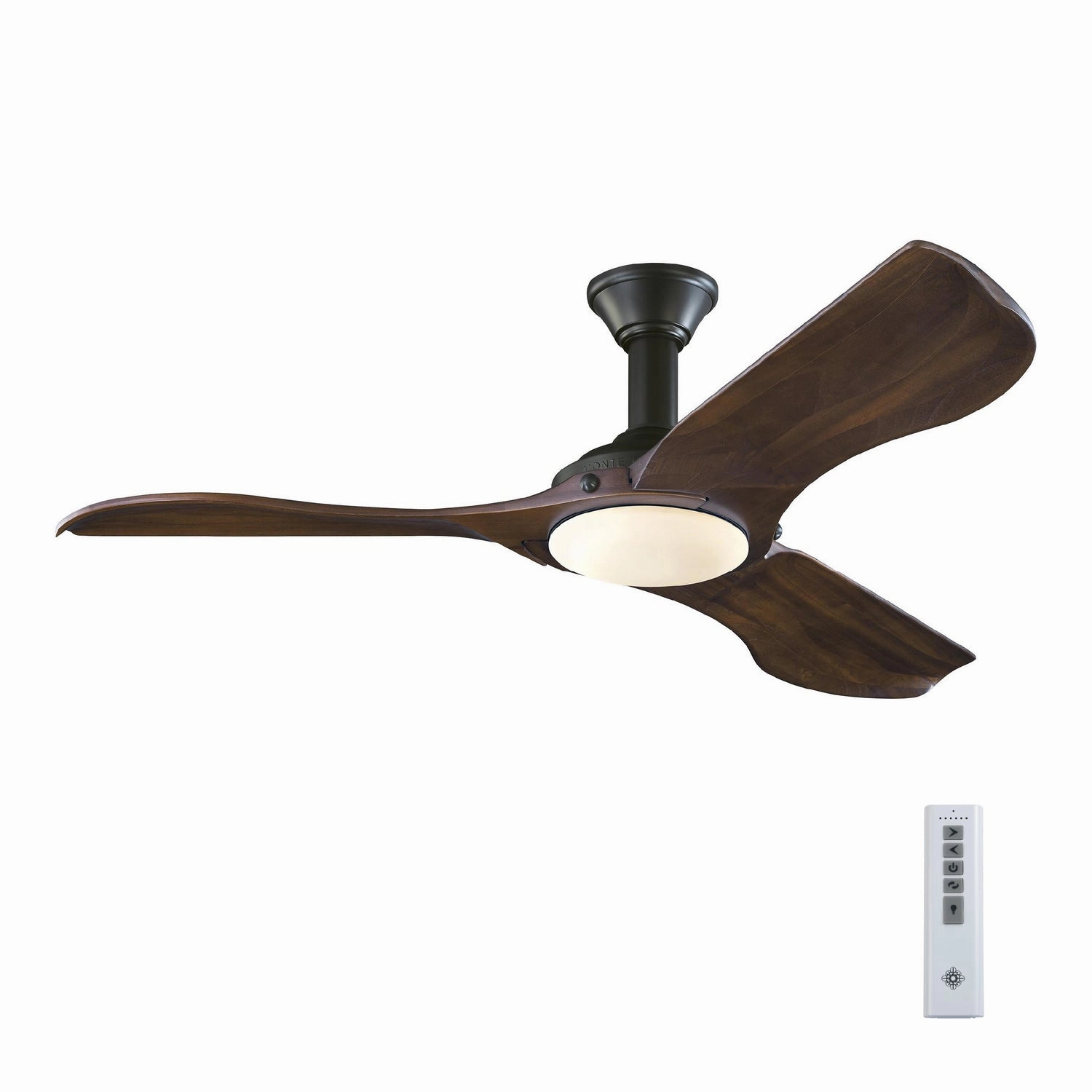 Visual Comfort Fan Minimalist Indoor/Outdoor DC Ceiling Fan with 16W LED and Remote