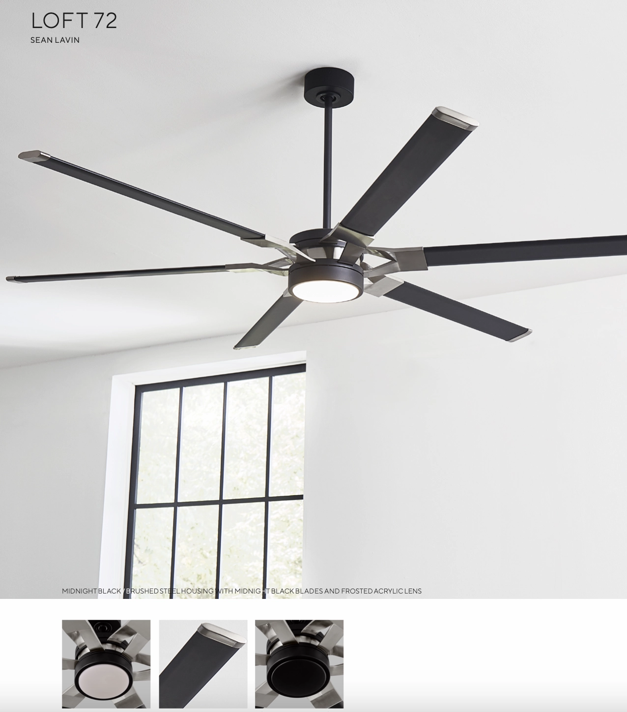 Visual Comfort Loft Indoor/Outdoor DC Ceiling Fan with 20W LED and Remote