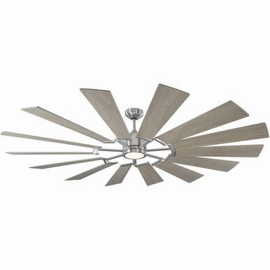 Visual Comfort Prairie Indoor/Outdoor DC Ceiling Fan with 15W LED and Remote