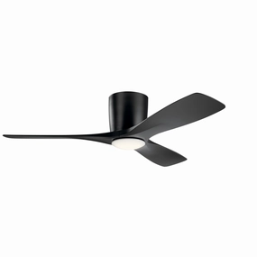 Volos 48"Ceiling Fan Satin Black ifan smart fans for connected homes