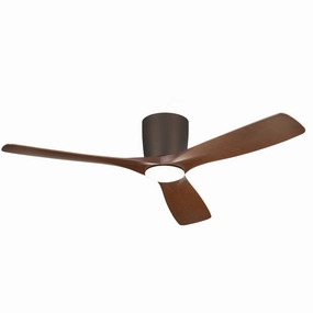 Volos 54"Ceiling Fan Satin Natural Bronze compact medium fans for desks and counters