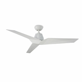 Vortex 60"Ceiling Fan Gloss White weatherproof fans for outdoor environments