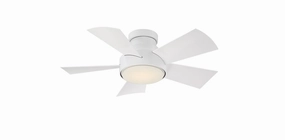 Vox 38"Ceiling Fan Matte White compact small fans for bedrooms
