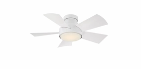 Vox 38"Ceiling Fan Matte White space-saving huggers with modern style