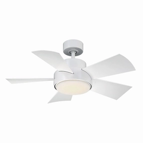Vox 38"Ceiling Fan Matte White outdoor exterior fans for patio cooling