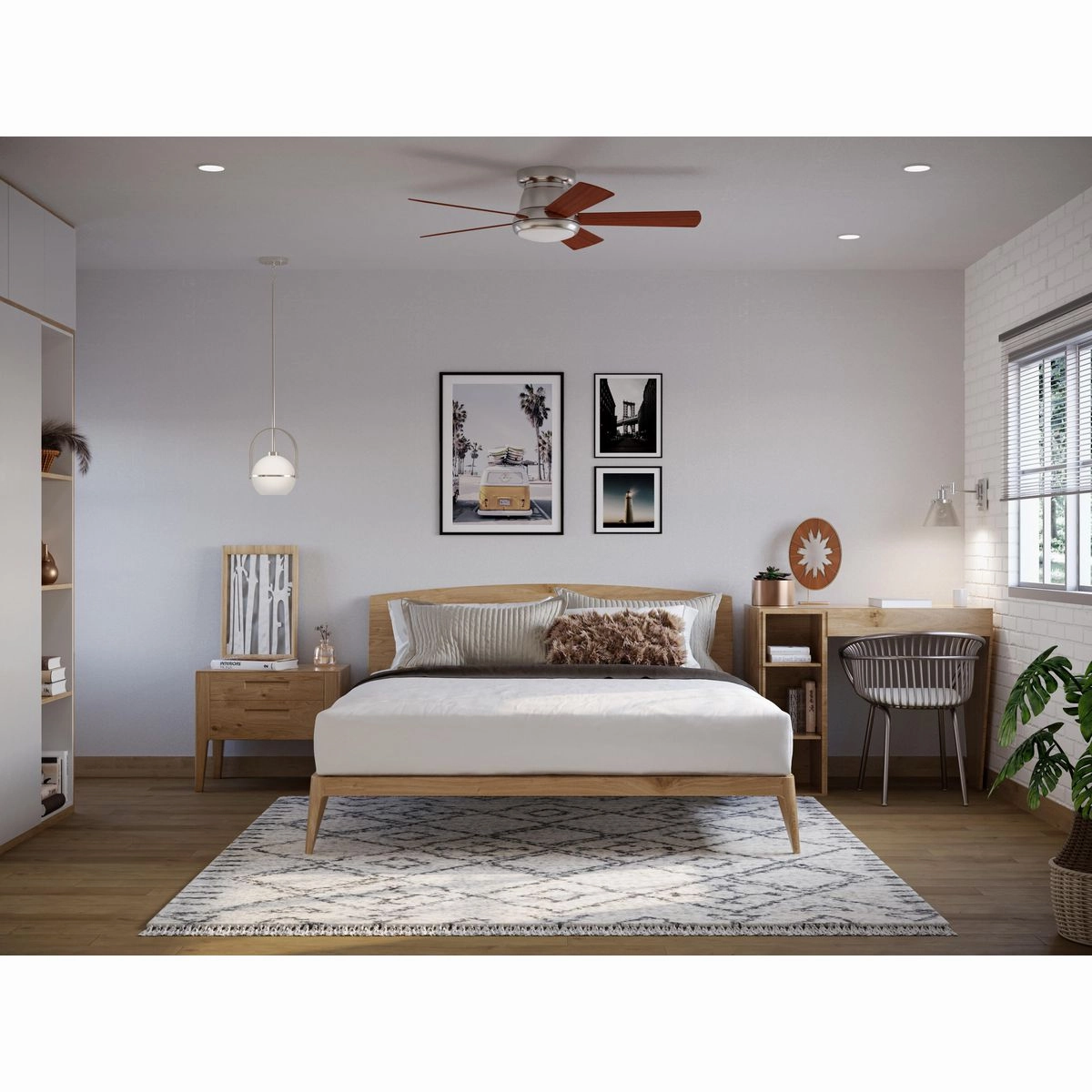 Vox 52"Ceiling Fan Brushed Nickel
