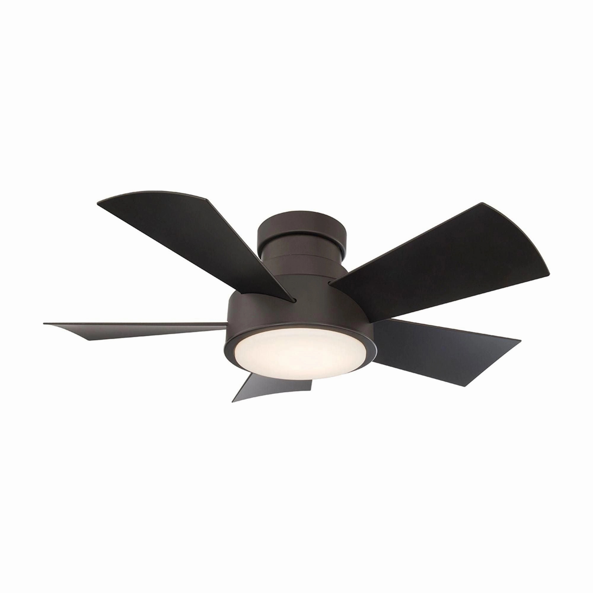 Vox Indoor/Outdoor 5-Blade 38" Smart Flush Mount Ceiling Fan with LED Light Kit and Remote Control