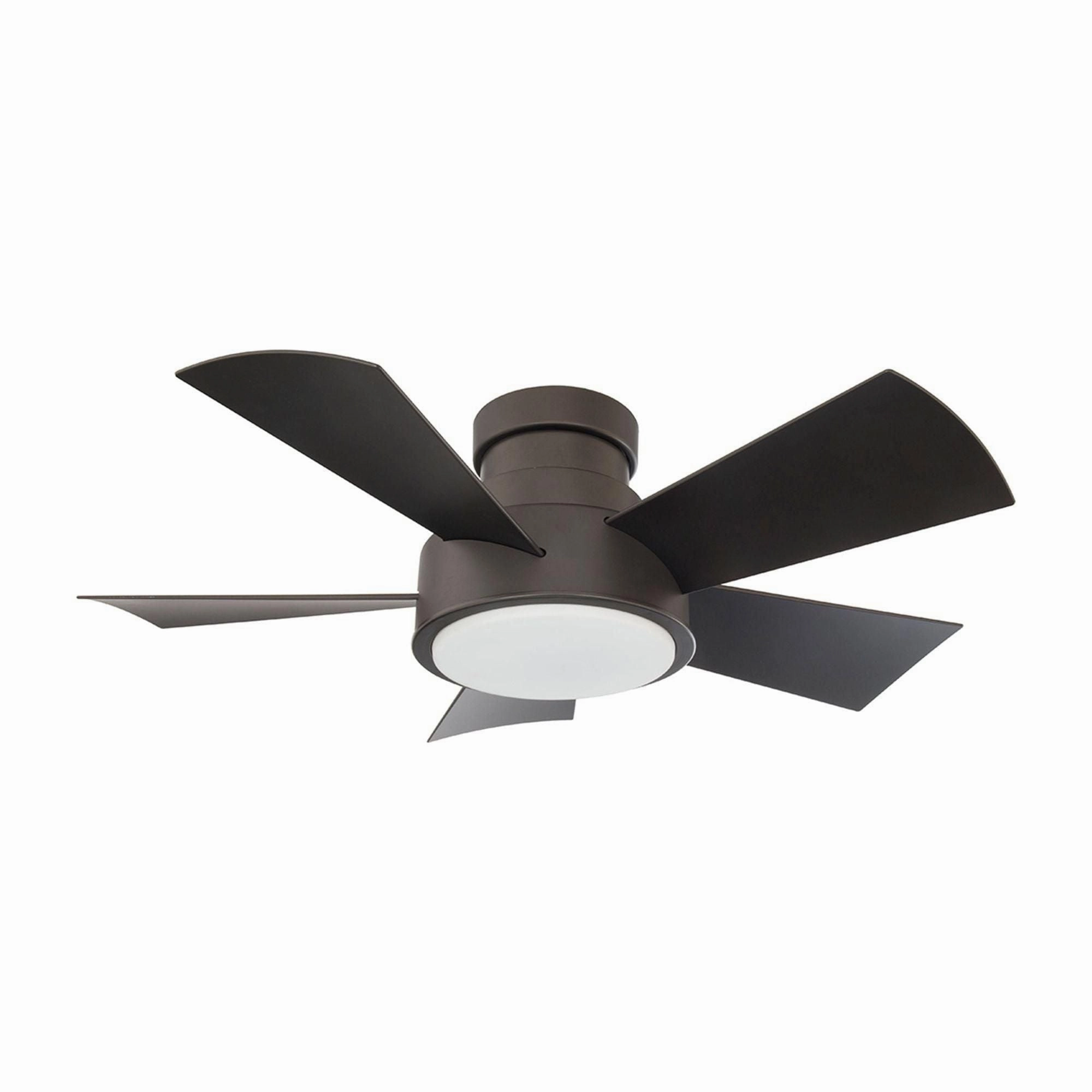 Vox Indoor/Outdoor 5-Blade 38" Smart Flush Mount Ceiling Fan with LED Light Kit and Remote Control