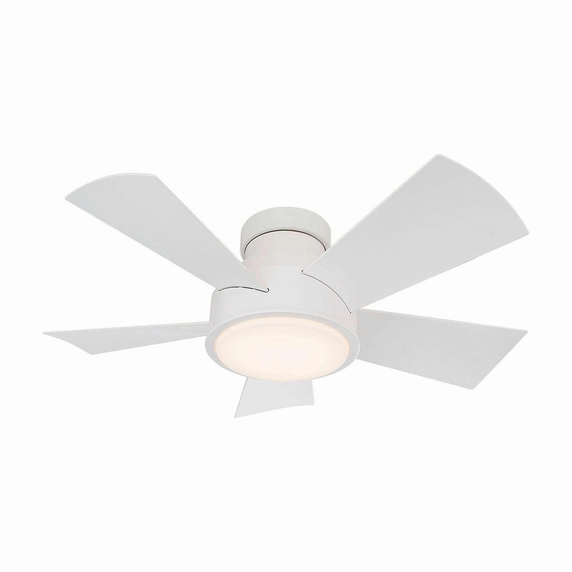 Vox Indoor/Outdoor 5-Blade 38" Smart Flush Mount Ceiling Fan with LED Light Kit and Remote Control