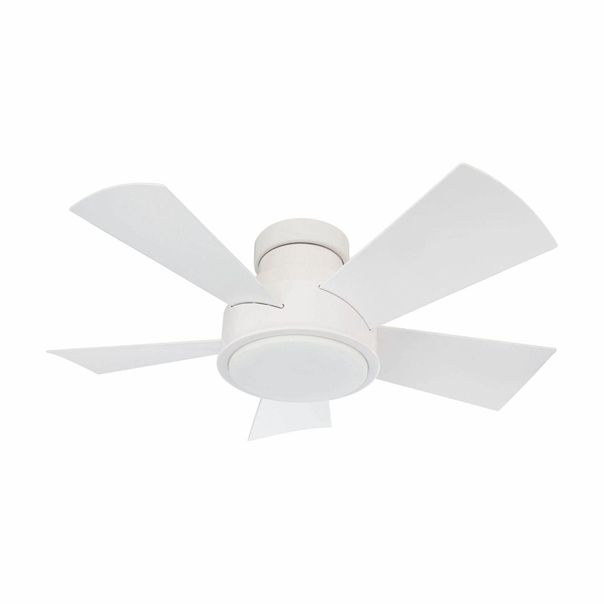 Vox Indoor/Outdoor 5-Blade 38" Smart Flush Mount Ceiling Fan with LED Light Kit and Remote Control