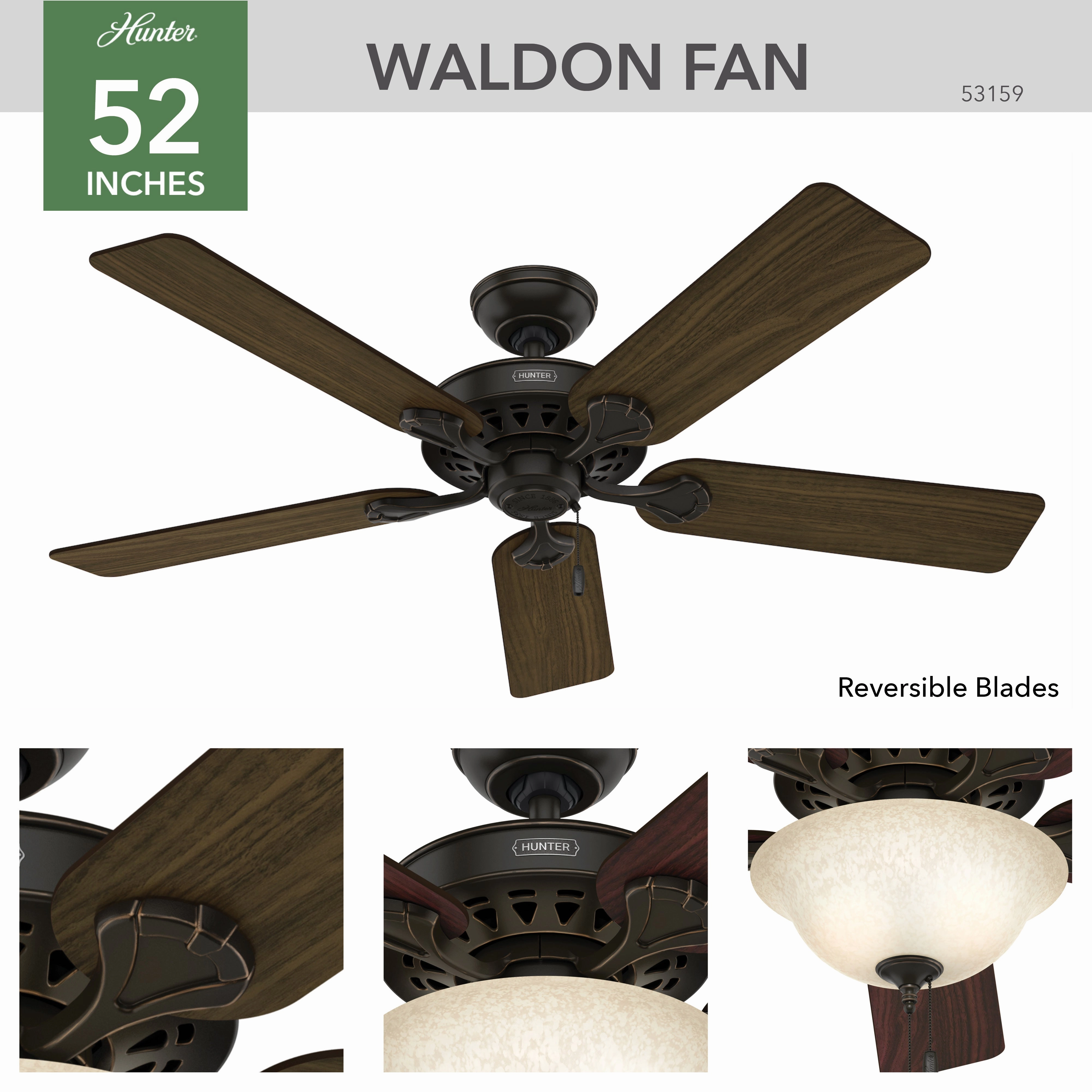 Waldon 52" Ceiling Fan