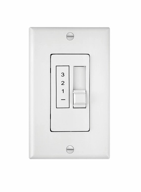 Wall Control 3 Spd Slide 5 AMP Wall Contol White energy-efficient fans for everyday cooling