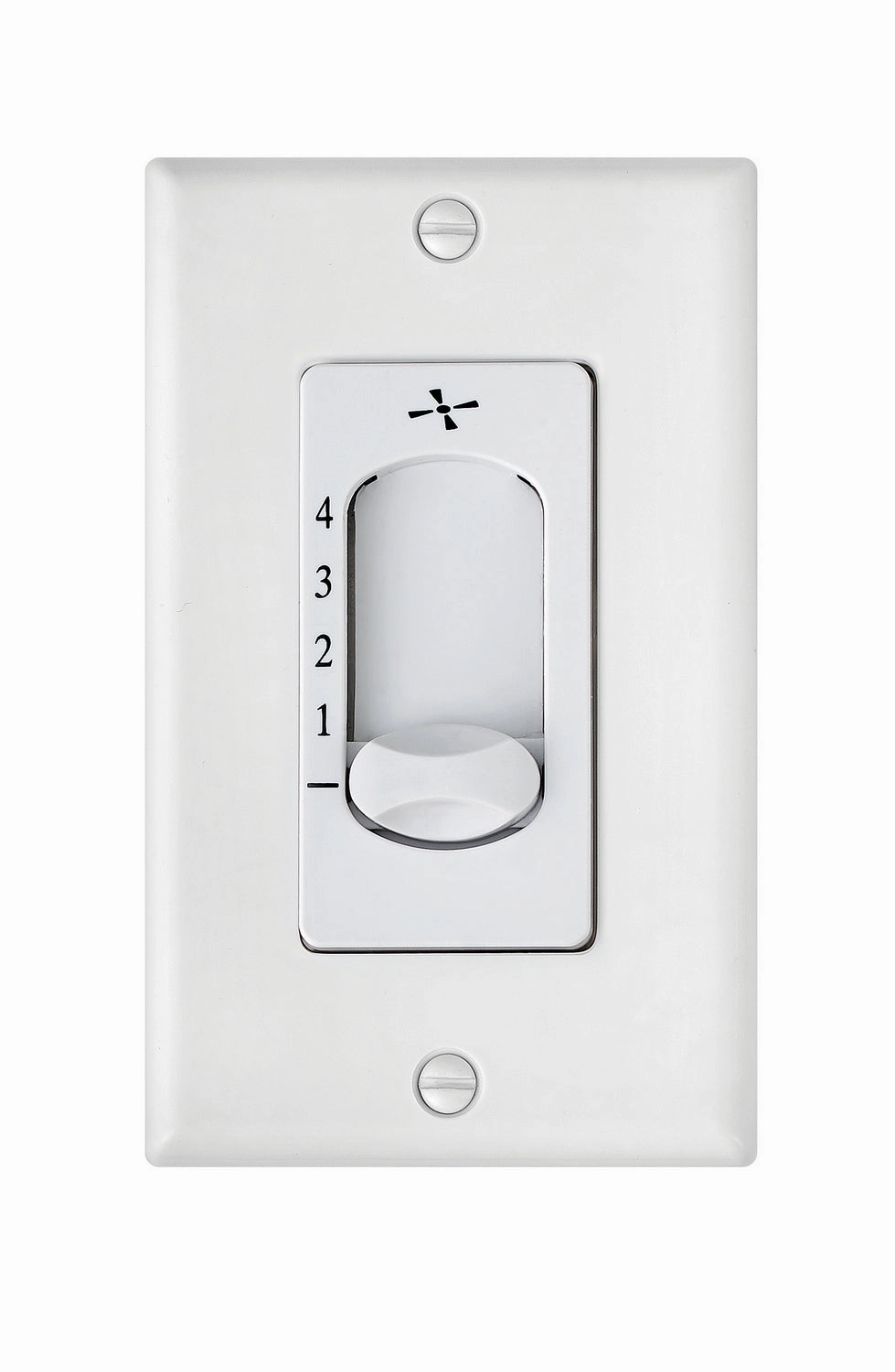 wall Control 4 Spd Slide Wall Contol White home fans with built-in timer settings