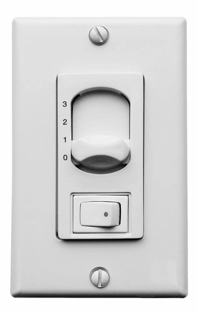 Wall switch Wall Control Gloss White low-noise fans for peaceful environments
