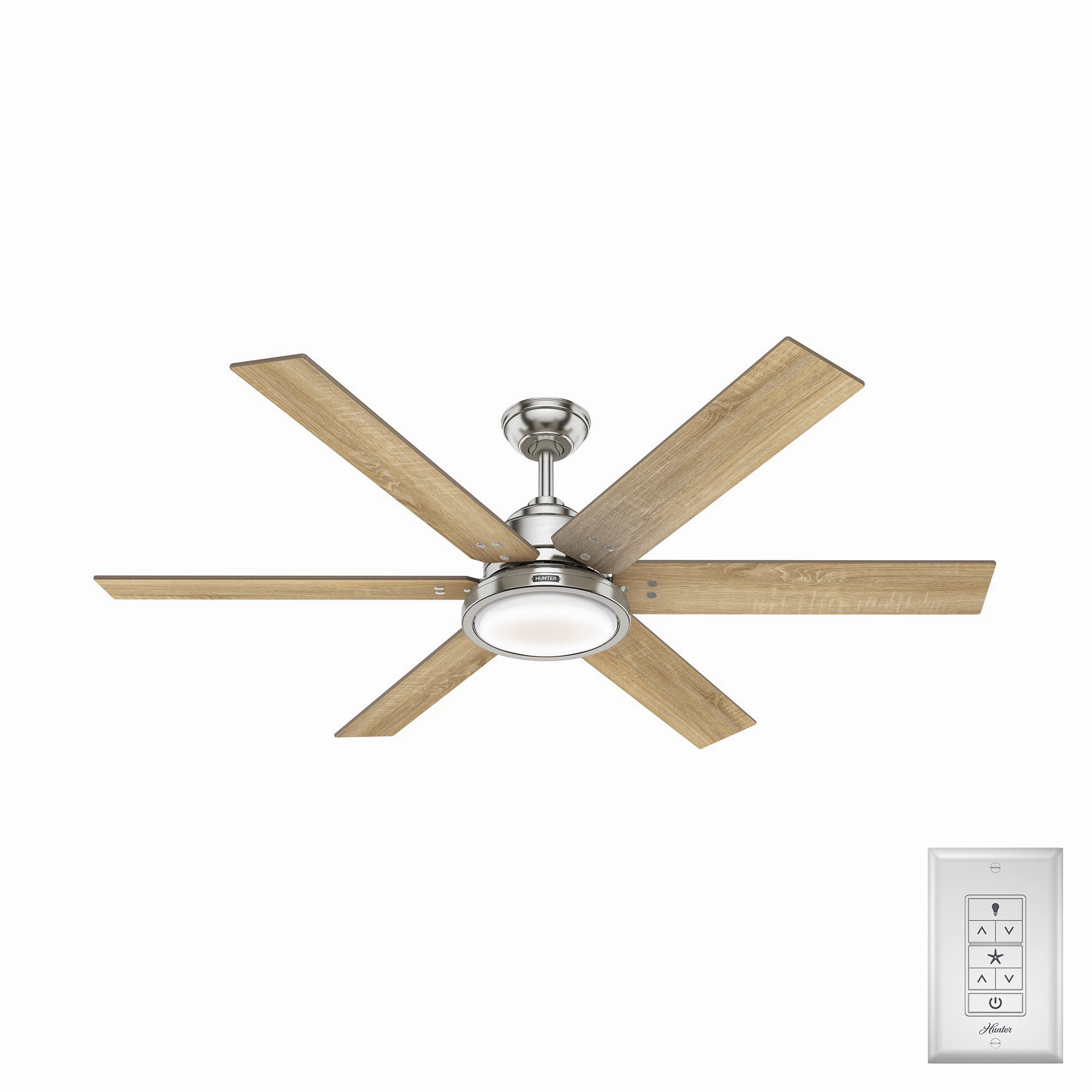 Warrant 60"Ceiling Fan Brushed Nickel