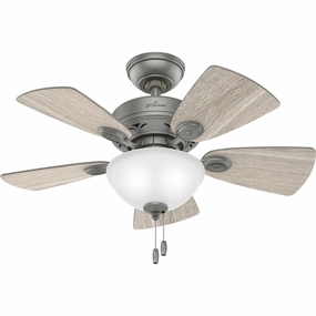 Watson 34"Ceiling Fan Matte Silver reliable fans for apartment and office
