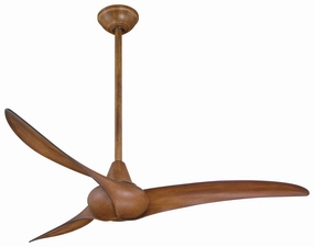 Wave 52" 52"Ceiling Fan Distressed Koa portable medium fans with handle design
