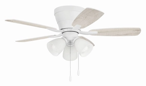 Wheeler 42 3-Light 42"Ceiling Fan White high-speed electric fans for better airflow