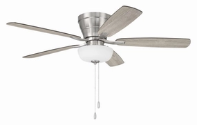 Wheeler 52 2-Light Bowl 52"Ceiling Fan Brushed Polished Nickel energy-efficient fans for everyday cooling