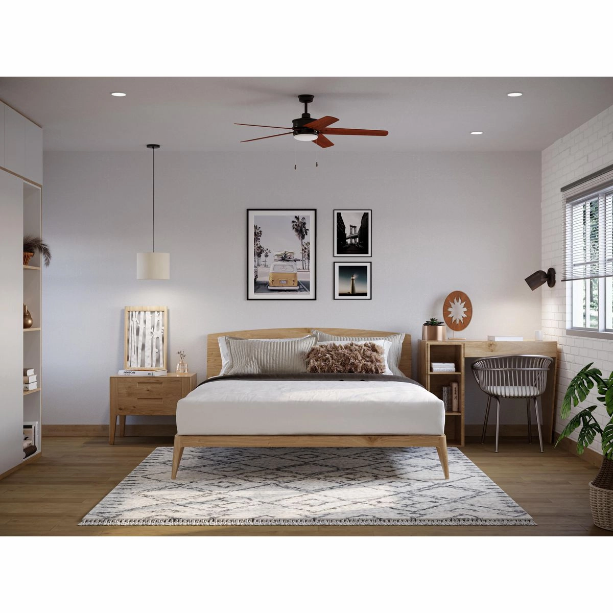 Whirl 60" Ceiling Fan Antique Bronze