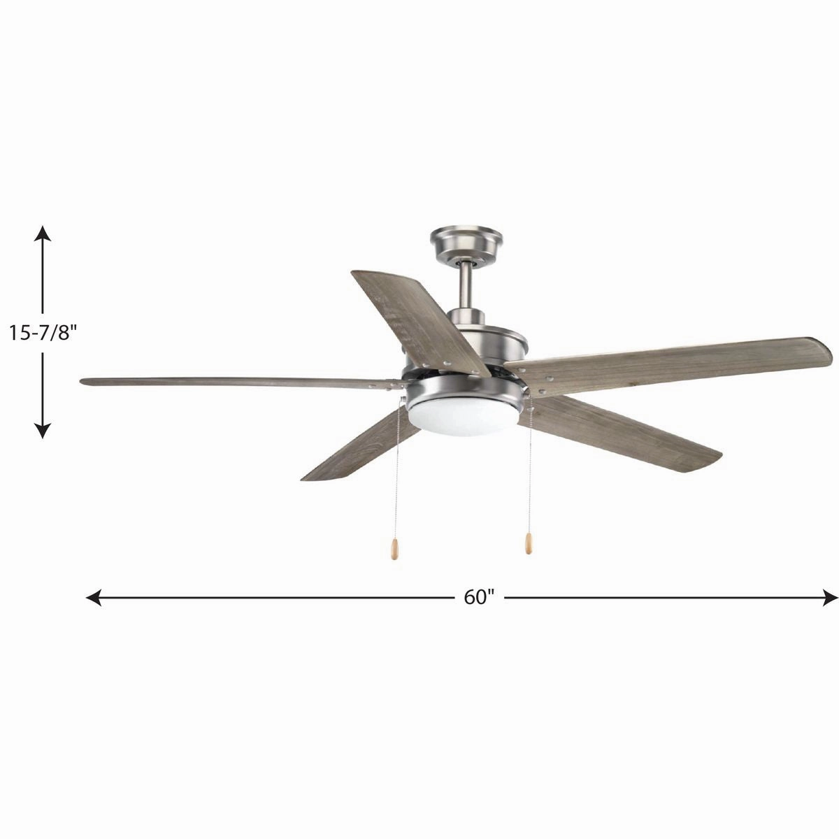 Whirl 60" Ceiling Fan Antique Nickel