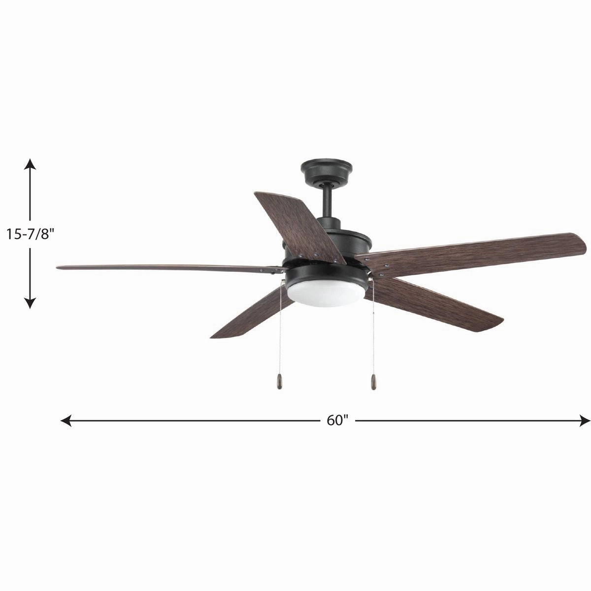 Whirl 60" Ceiling Fan Forged Black