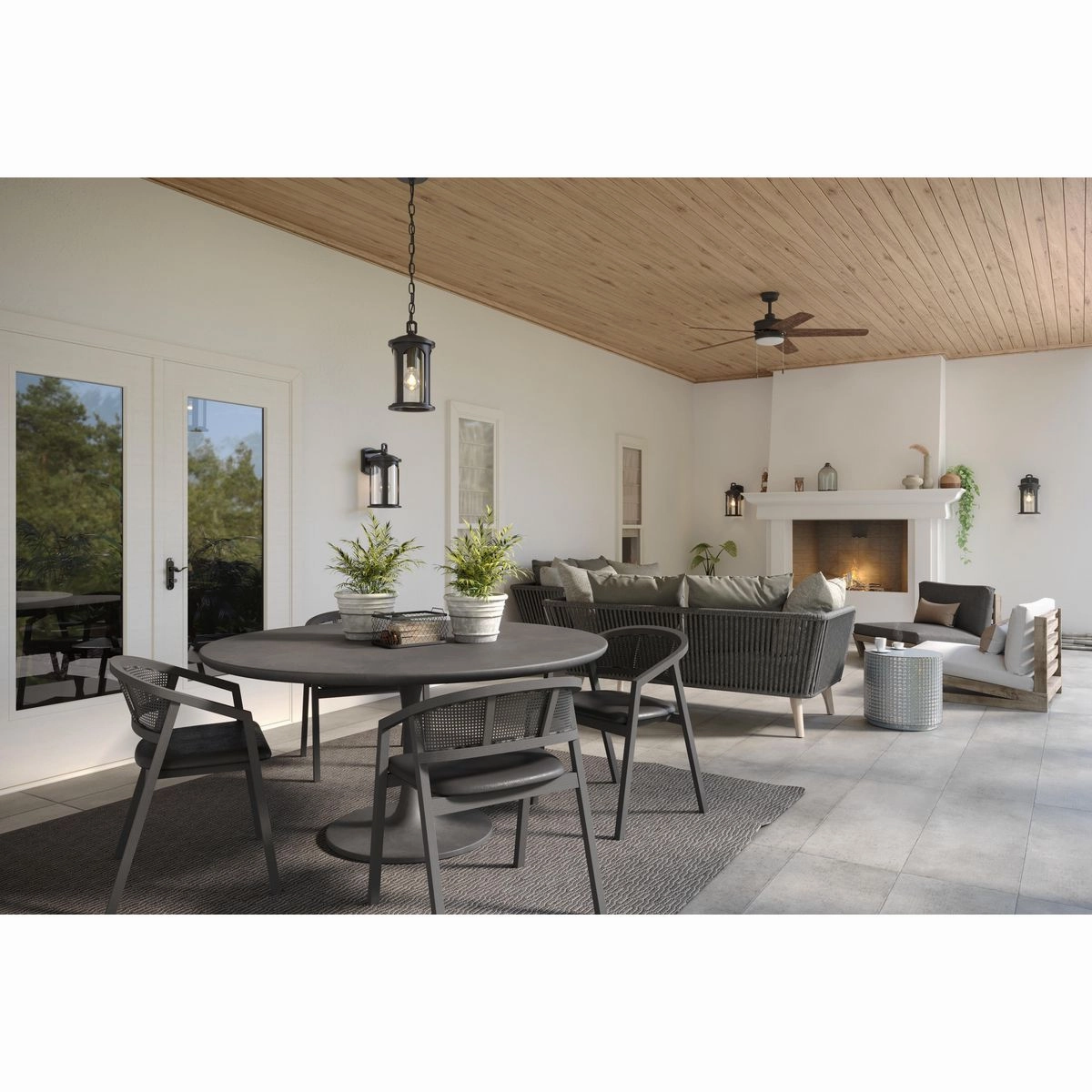 Whirl 60" Ceiling Fan Forged Black