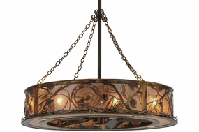 Whispering Pines 16 Light Chandel-Air quiet small fans for desk or nightstand