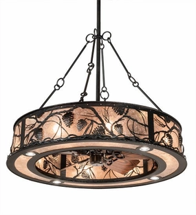 Whispering Pines 16 Light Chandel-Air compact small fans for bedrooms