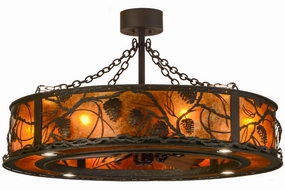 Whispering Pines 16 Light Chandel-Air quiet small fans for desk or nightstand