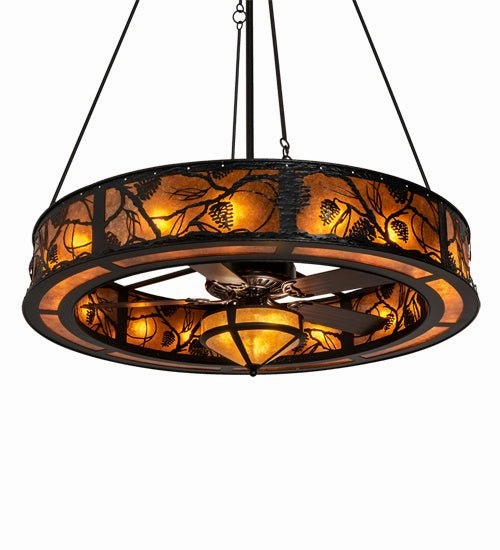 Whispering Pines 19 Light Chandel-Air large electric fans for spacious rooms