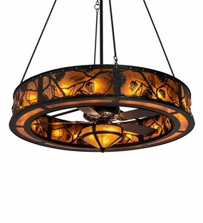 Whispering Pines 19 Light Chandel-Air large electric fans for spacious rooms
