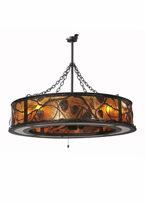 Whispering Pines Eight Light Chandel-Air quiet small fans for desk or nightstand