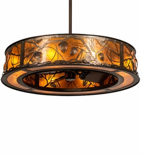 Whispering Pines Eight Light Chandel-Air compact small fans for bedrooms